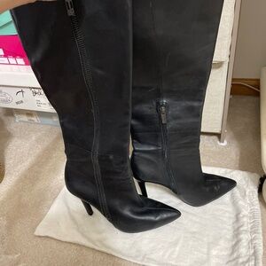 Jessica Simpson tall black leather boots